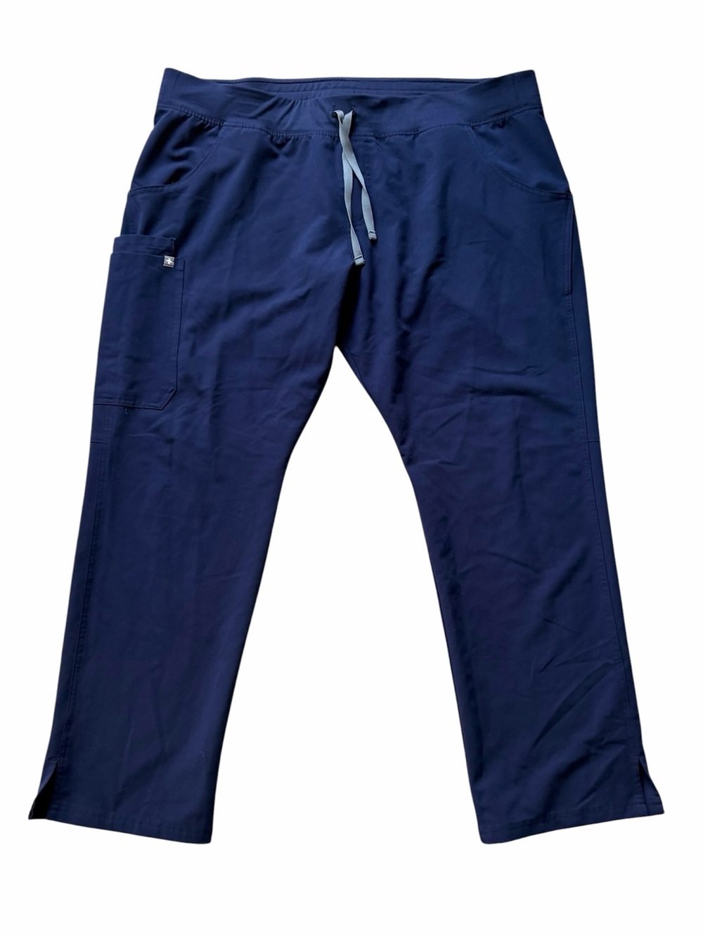FIGS Kade Straight Leg Scrub Pants Womens XXL Navy High Waist Workwear Utility